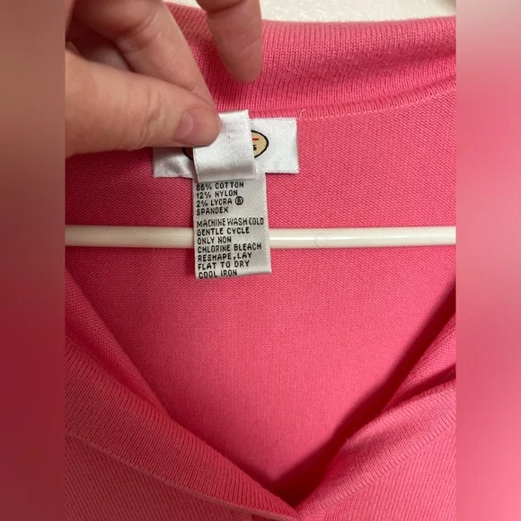 Talbots Pink Sailor Sweater Size Medium - Picture 2 of 7